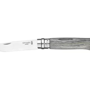 Opinel No.8 Laminated Birch Knife - Grey