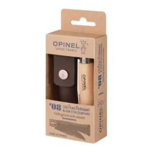 Opinel No.8 Classic Originals Stainless Steel Knife with Sheath Gift Set