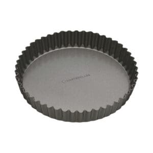 MasterClass Non-Stick 23cm Loose Base Fluted Quiche Tin
