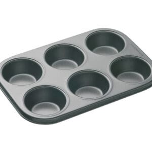 MasterClass Non-Stick 6 Hole Deep Baking Pan